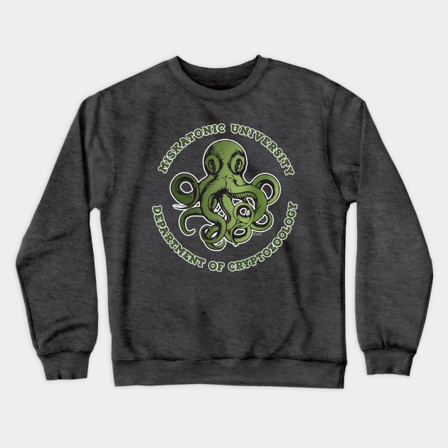 Cthulhu Tee- Cryptozoology Dept. Crewneck Sweatshirt by KennefRiggles